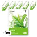 Ricocell Korean Facial Mask Sheet 1Pcs Green Tea Moisture Essence Face Mask Sheet Skin Care Korean Face Mask Sheet For Women & Men. 