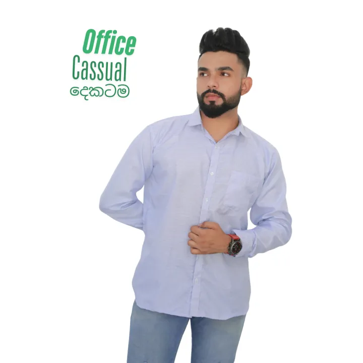 Men's Cotton Long sleeve casual and office Shirt 01