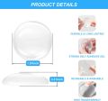 Door Knob Handle Wall Shield- 2Pcs | Transparent Round Reusable silicone Guard Door Stopper Wall Protector | Stronger Self Adhesive Door Handle Bumper. 