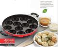 Brilliant 12 Cavities Non Stick Appam Patra with Lid (Paniyarrakal/Paniyaram/Appam Pan/Maker/Pan Cake Maker). 