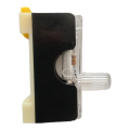 DIN Rail Type Fuse Holder with Fuse Box Cover Base Single Guide With Indicator Light-FS101-10A. 