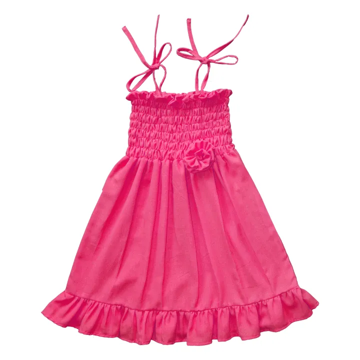 Baby%20girl%20yellow%20strap%20smock%20dress%20-%20Image%202
