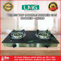 LMG Glass Top Double Burner Gas Cooker. 