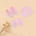 Baby Gloves Socks Set Soft Knit Newborn Baby Hat Socks Gloves Set Warm Photography Props for Infants Anti-scratch Bonnet Beanie Set Baby Hat Set. 