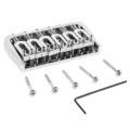 Guitar Fixed Bridge, Strong Compatibility Electric Guitar Fixed Bridge Adjustable Metal for Replacement. 