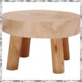 Mini Wooden Bench Stand, Plant Stand, Flower Pot Stand, Pot Stand, Support Indoor Natural Dark Brown M. 