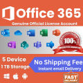 Original Account Office365 Subscription 5 Device Mac windows android IOS word excel PowerPoint. 