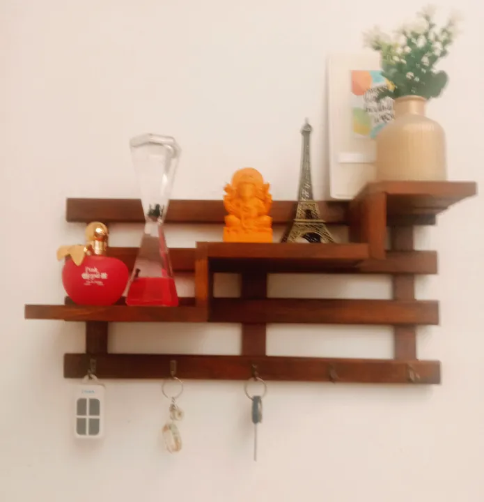 Wooden%20Wall-Mounted%203-Tier%20Stair%20Shelf%20with%20Key%20Hooks%20and%20Floating%20Shelf%20Rustic%20Home%20Decor%20-%20Image%205