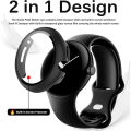 Tempered Glass+Case For Google Pixel Watch 2 Screen Protector Glass Cover 2 in 1 Bumper For Google Pixel Watch Protective Cover. 