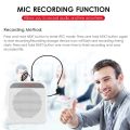 Sound Amplifier Portable Rechargeable Mini Voice Amplifier LED Display with MIC. 