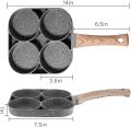 Baboies Non-Stick Frying Pan with 4 Hole Pancake Pan Fried Egg Burger Pan. 