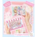 72Pcs Korean Style Cute Cartoon Patterns Sticker Book DIY Craft Handmade Scrapbook Stickers Sweet Various Styles Notebook Journal Decor Collage. 