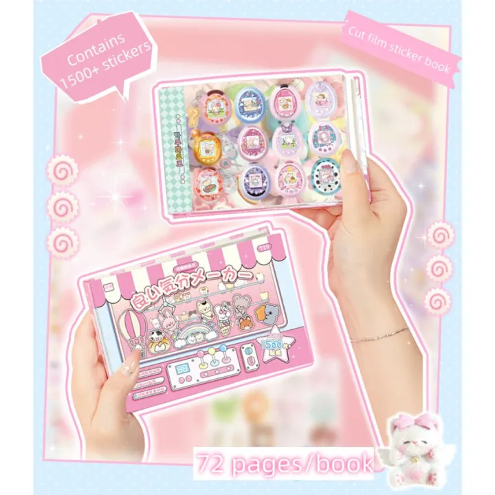 72Pcs%20Korean%20Style%20Cute%20Cartoon%20Patterns%20Sticker%20Book%20DIY%20Craft%20Handmade%20Scrapbook%20Stickers%20Sweet%20Various%20Styles%20Notebook%20Journal%20Decor%20Collage%20-%20Image%204