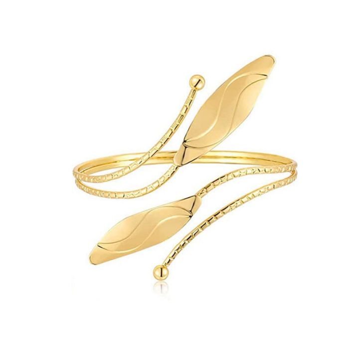 Boho%20Vintage%20Gold%20Silver%20Color%20Feather%20Arm%20Bracelet%20Open%20Armband%20Cuff%20Bangle%20Flower%20Carving%20India%20Women%20Jewelry%20-%20Image%206