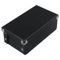 【Hottest Trends】Black Index Card Holder Collapsible Organizer Box Photo Cards Storage Boxes Business Card Organizer Desk Organizing Box. 