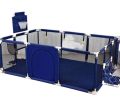 SKY-TOUCH Safety Large Portable Play Pen For Twin, Baby And Toddler Indoor Outdoor Baby Playpen With Extra Tall Size, Fun Activities, Basketball Hoop & Matblue, Safe Play Pen 1.2 * 1.8M |P03 |MUT95K. 