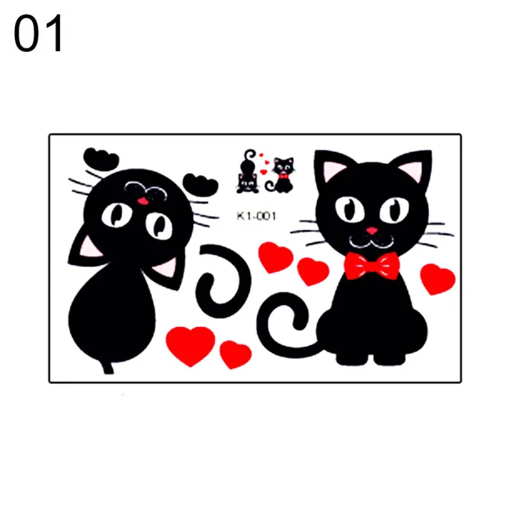 【Must-have】Removable Funny Cat Heart Cow Socket Light Switch Sticker Decals Home Wall Decor