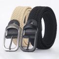 【HUT】 Men's Belt Casual Woven Elastic Belt Outdoor Sports Women's Belt Climbing Work Belt Jeans Suit Pants Men's And Women's Universal. 