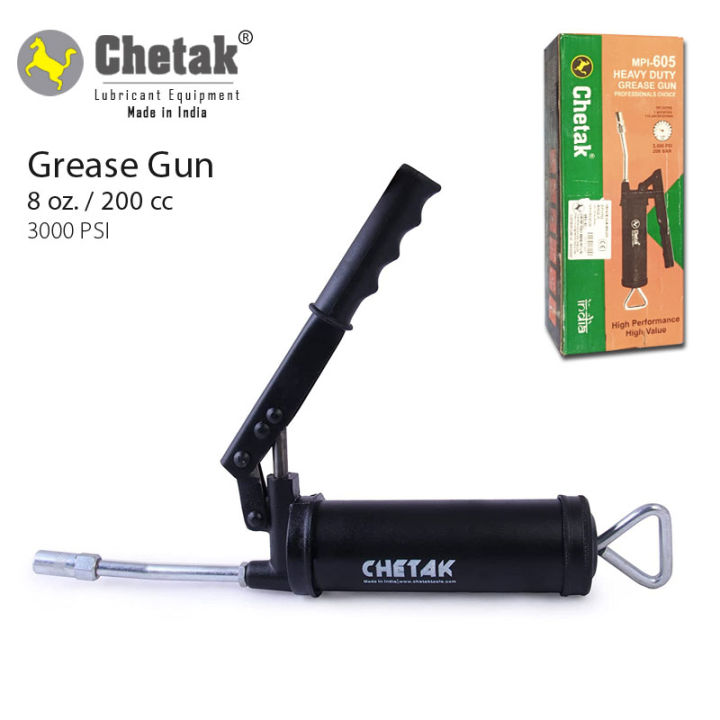 Grease Gun - 8 oz. - 200 cc - 200g - Lever - Chetak
