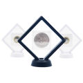 5/10pcs Display Box 3D Floating Frame Holder Stand Box Clear Jewelry Ring Coin Display Case Necklace Display Holder 7*7*2cm. 