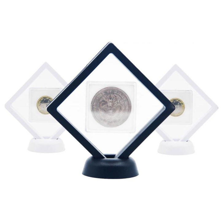5/10pcs%20Display%20Box%203D%20Floating%20Frame%20Holder%20Stand%20Box%20Clear%20Jewelry%20Ring%20Coin%20Display%20Case%20Necklace%20Display%20Holder%207*7*2cm%20-%20Image%202