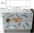 Fridge Dust Proof Cover with Pockets - Waterproof & Durable - Fits Most Refrigerators. 