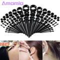 Amamia Ear Stretching Kit Body Piercing Acrylic Ear Gauges Expander Set. 