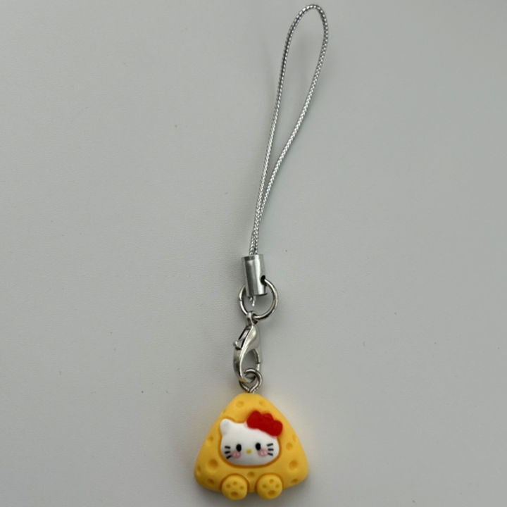 Hello Kitty Rope Chain Ins Style Hello Kitty Phone Chain Sweet Cartoon Cat Pendant Earphone ...