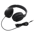 Guitar Amplifier Audio Mixer over Ear Headset Retractable Foldable Wired Stereo Headphone. 