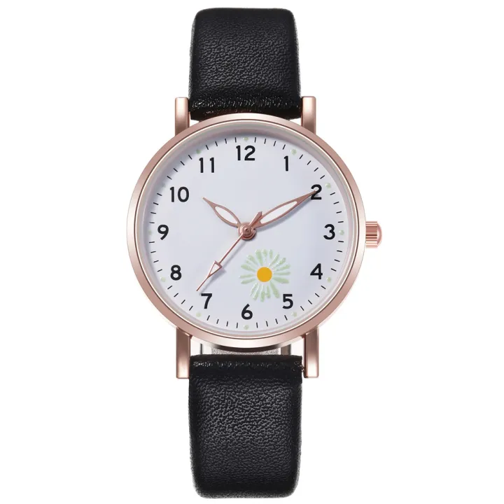 Women%20Fashion%20Casual%20Leather%20Belt%20Small%20Daisies%20Watches%20/Simple%20Ladies%20Dress%20Small%20Dial%20Quartz%20Clock%20Watches%20-%20Image%209
