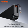 MC-3870 30W Built-in Retractable Cable Digital Display 10000mAh Power Bank. 