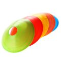 10 No's Sports Field Space Markers Saucer Disc Cones for Indoor/Outdoor, Agility Training. 