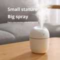 250ML Mini White Ultrasonic Air Humidifier Romantic Light USB Essential Oil Diffuser Car Purifier Aroma Anion Mist Maker. 