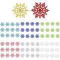 12pcs 10cm Snowflake Powder Plastic Hanging Snowflake Frozen Party Supplies. 