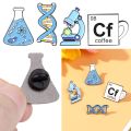 Science Teacher Gift Beaker Microscope Brooches Badges Enamel Pin Science. 