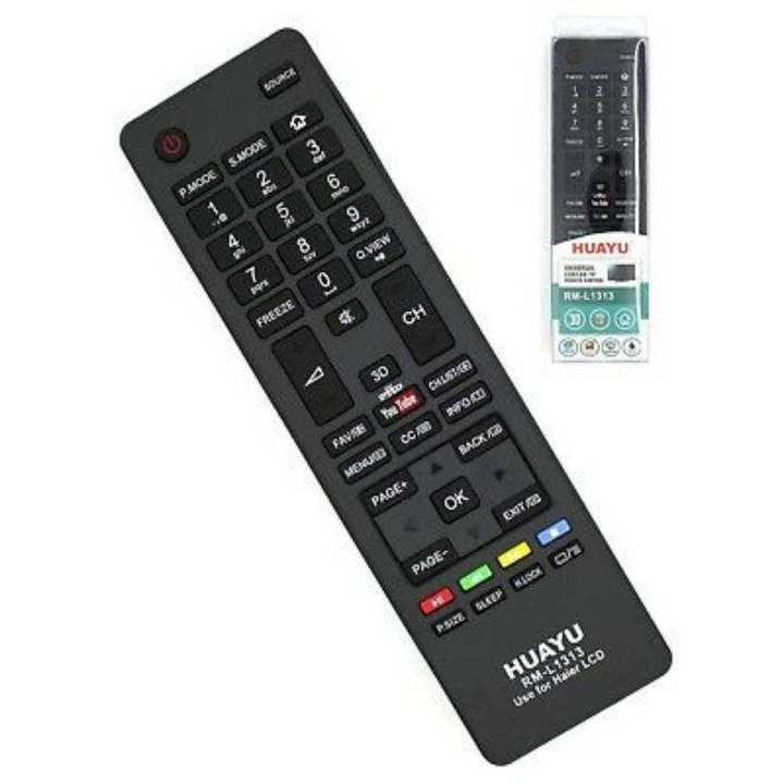 HAIER LCD/LED SMART TV REMOTE CONTROL WITH YOUTUBE AND 3D BUTTONS HUAYU RM-L1313