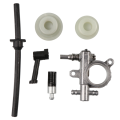 Chainsaw Oil Pump Filter Pipe Hose Line Worm Kit Chainsaw Oil Pump Filter Chainsaw Spare Parts Garden Tools Set for Chinese 25CC 2500. 