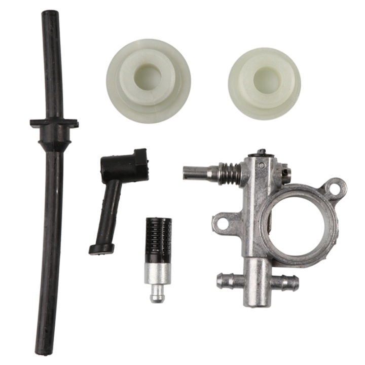 Chainsaw Oil Pump Filter Pipe Hose Line Worm Kit Chainsaw Oil Pump Filter Chainsaw Spare Parts Garden Tools Set for Chinese 25CC 2500