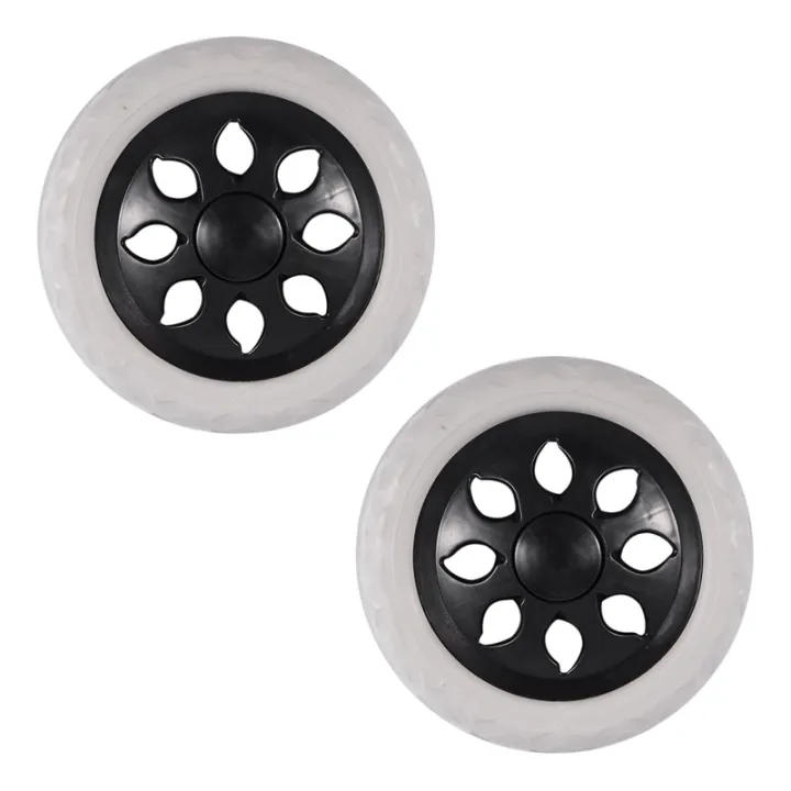 2X%20Black%20White%20Plastic%20Core%20Foam%20Shopping%20Trolley%20Cartwheel%20Casters%20-%20Image%204