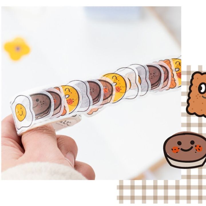100pcs/lot%20Cute%20Bread%20Washi%20Tape%20Kawaii%20Decorative%20Masking%20Scrapbooking%20Sticker%20Japanese%20Stationery%20-%20Image%205