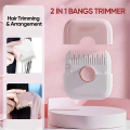 2-In-1 Hair Cutting Trimmer Barber Comb Bangs Hair Cutter Remover Home Mini Makeup Tools,Grey Easy to Use. 