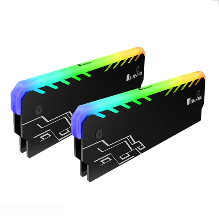 Rgb%20Ram%20Heatsink%20Ddr%20Ddr3%20Ddr4%20Memory%20Cooling%20Heat%20Spreader%20For%20Desk%20Computer%20-%20Image%203