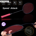 ALP XHP 2Pcs carbon fiber 6U 72g 30LBS badminton racket professional badminton racket offensive and defensive single channel racket. 