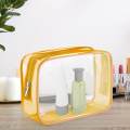 Travel PVC Storage Bag with Zipper Bathroom Accessories Clear Makeup Bag. 