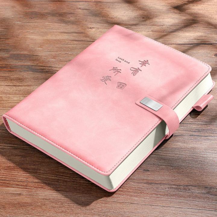 A5 Thick Notebook Journal PU Hard Cover Diary Notepad European Style Student Sketchbook Stationery Office Work Planner Note Book