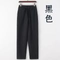 〓Highest Level〓COD〓 Men's Casual Pants Summer Thin Cotton Linen Loose Straight Pants Chinese Style Elastic Waist Cool Long Pants 〓COD〓. 