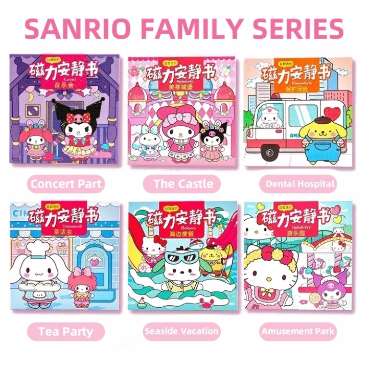 AIYIN%20Cartoon%20Magnetic%20Kuromi%20Paper%20Doll%20House%20Book%20Set%20Sanrio%20Quiet%20Book%20DressUp%20Book%20for%20Sanrio%20stickers%20-%20Image%208