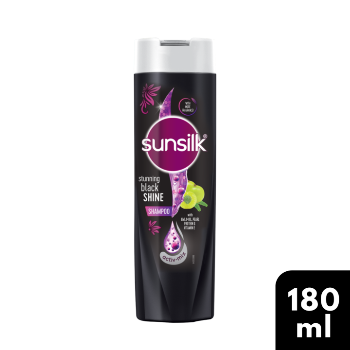 Sunsilk Black Shine Shampoo, 180ml