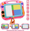 Magnetic Drawing Board for Kids, Colorful Erasable Doodle Board with Magnet Pen, Painting Sketch Pad with Three Stamps, Travel Toy, Birthday Gift,.... 