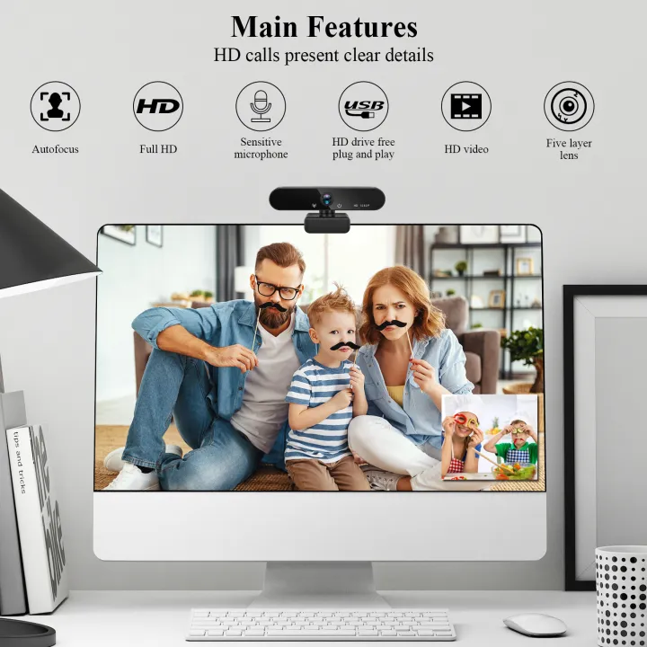 Auto%20Focus%20HD%201080P%20Webcam%20With%20Microphone%20USB%20Camera%20Driver%20Free%20For%20PC/Mac%20Laptop%20Desktop%20Video%20Call%20-%20Image%206